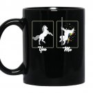 You me sexy unicorncute unicorn pole dance coffee Mug_Black