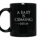 A baby is coming 2018 pregnancy announcement coffee Mug_Black