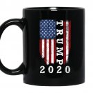 American flag trump 2020 coffee Mug_Black
