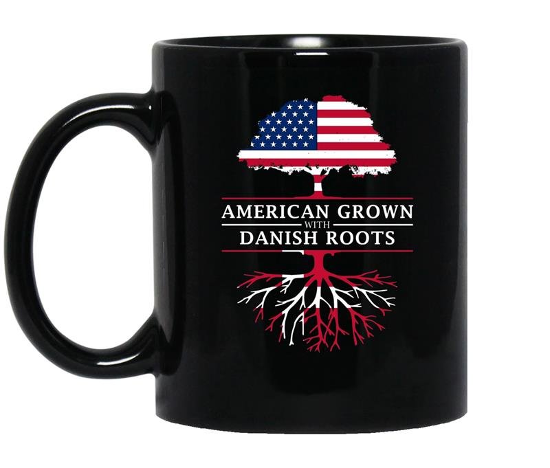 American grown with denmark danish roots coffee Mug_Black