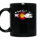 Colorado flag moutain vintage colorado day coffee Mug_Black