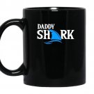 Daddy sharkfor dads fathers or grandfathers coffee Mug_Black