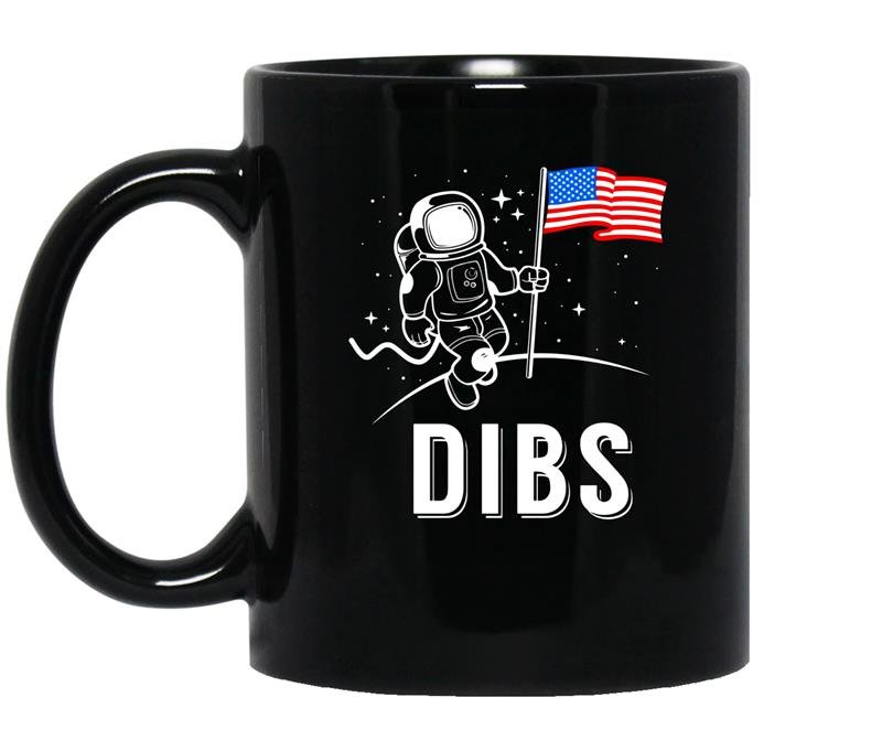 Dibs proud american usa moon coffee Mug_Black