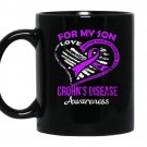 For my son crohns disease awareness coffee Mug_Black