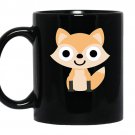 Fox shocked emoji tee coffee Mug_Black