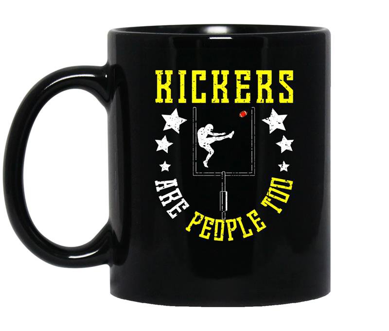 Funny kickers are people toofootball school gift coffee Mug_Black