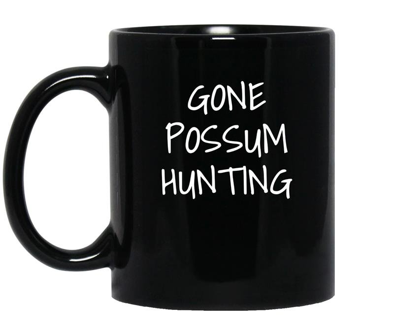 Gone possum hunting coffee Mug_Black