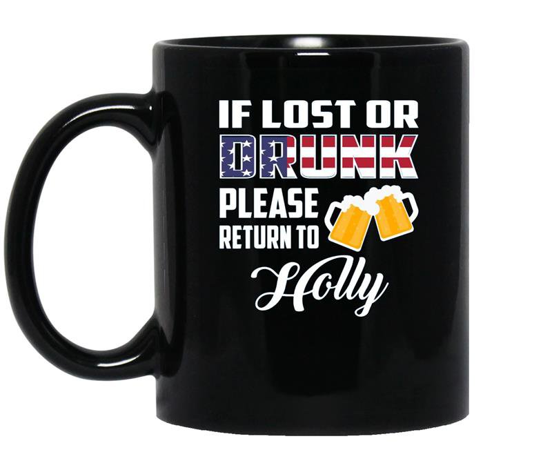 If lost or drunk please return to holly coffee Mug_Black