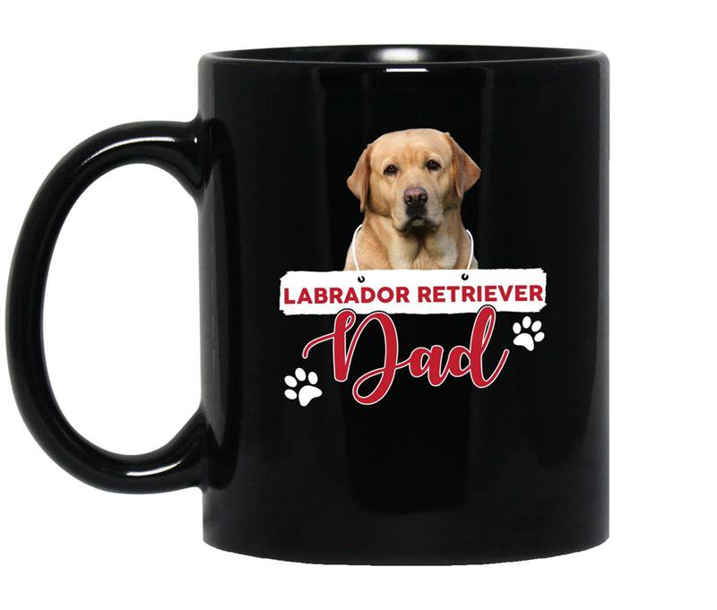Labrador retriever dad fathers day coffee Mug_Black