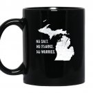 Lake Michigan funny no sharks salt worries born home coffee Mug_Black