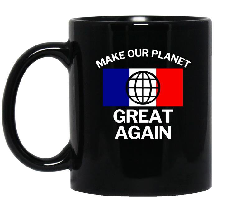 Make our planet great again french flag coffee Mug_Black