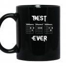 Mens best dad ever guitar funny guitarist musician tee coffee Mug_Black