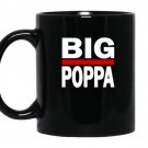 Mens big poppa hip hop dad fathers day coffee Mug_Black