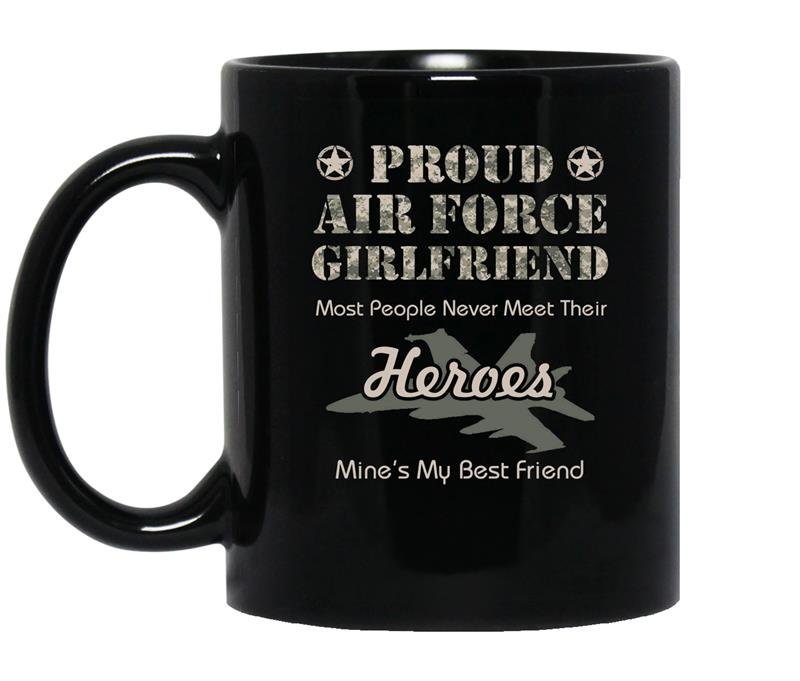 Proud air force girlfriendair force coffee Mug_Black