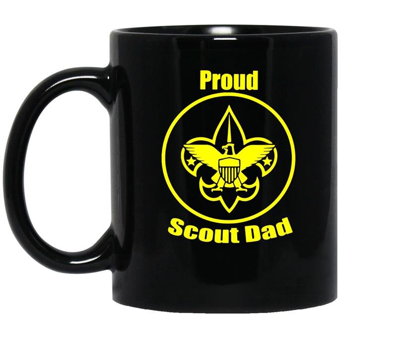 Proud scout dad coffee Mug_Black