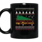 Rv camping ugly sweater xmas tree rv graphic coffee Mug_Black