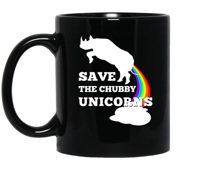 Save the chubby unicornsmen women coffee Mug_Black