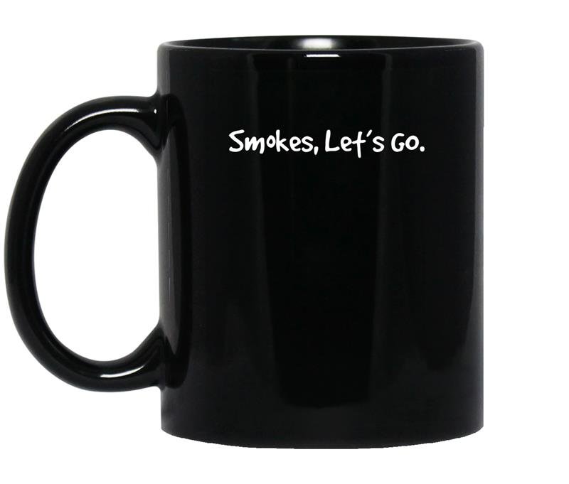 Smokes lets go funny ricky tpb coffee Mug_Black