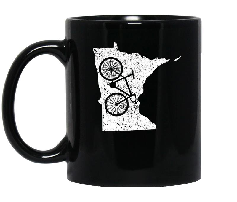 Unique vintage minnesota cycling coffee Mug_Black