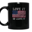 Usa love it or leave it patriotic coffee Mug_Black