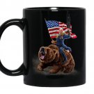 Usa president donald trump ride america war bear coffee Mug_Black