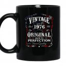 Vintage made in 1976 birthday giftus flag july 4th coffee Mug_Black