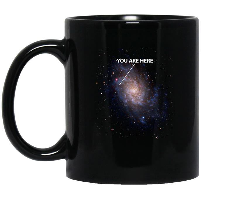 You are hereuniverse galaxy space coffee Mug_Black