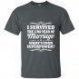 32nd wedding anniversary gift ideas for her him i survived t-shirt