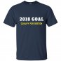 2018 goal qualify for boston 262 running motivation t-shirt