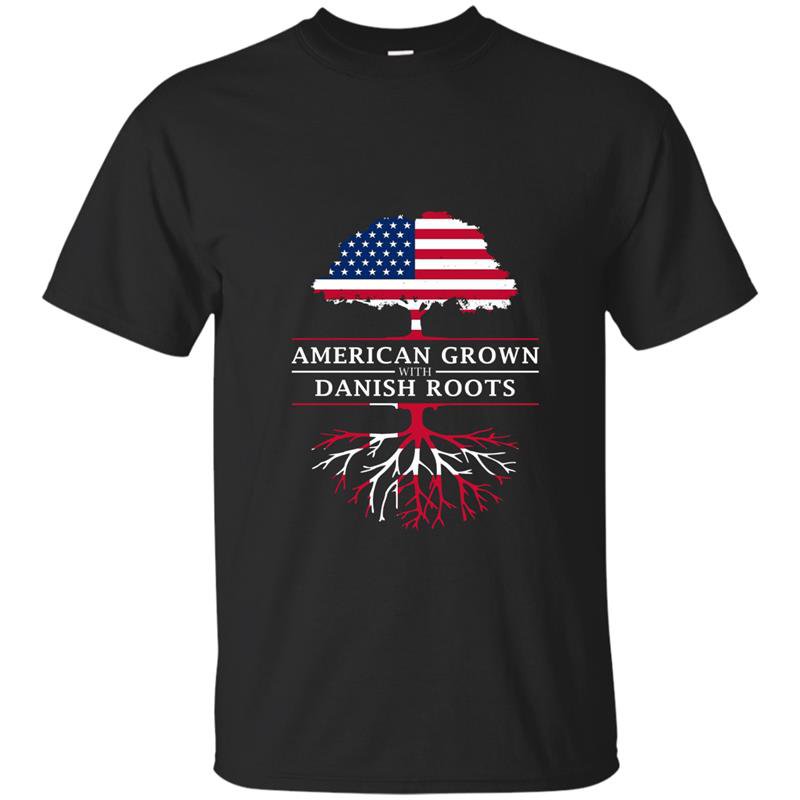 American grown with denmark danish roots t-shirt