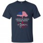 American grown with denmark danish roots t-shirt