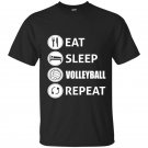 Awesome eat sleep volleyball repeat t-shirt