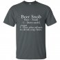 Beer snob craft beer t-shirt