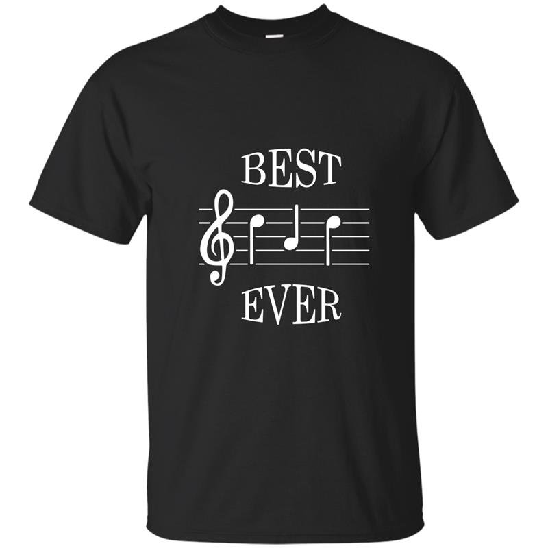 Best dad ever music t-shirt cute funny fathers day gift
