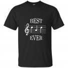Best dad ever music t-shirt cute funny fathers day gift