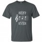 Best dad ever music t-shirt cute funny fathers day gift