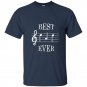 Best dad ever music t-shirt cute funny fathers day gift