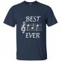 Best dad ever music t-shirt gift for fathers day