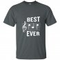 Best dad ever t-shirt funny music note fathers gift