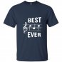 Best dad ever t-shirt funny music note fathers gift