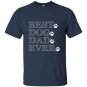 Best dog dad ever t-shirt fathers day gift