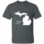Bicycle michigan t-shirt cyclist tee state road bike