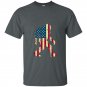 Bigfoot sasquatch american flag t-shirt funny 4th of july