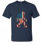 Bigfoot sasquatch american flag t-shirt funny 4th of july