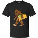 Bigfoot sasquatch carrying taco t-shirt funny camping gifts