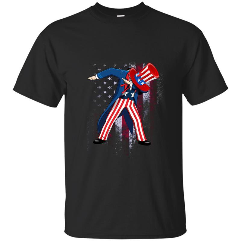 Dabbing uncle sam t-shirt funny 4th of july