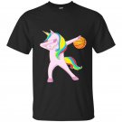 Dabbing unicorn basketball t-shirt trendy
