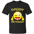 Daddy of the birthday girl emoji t-shirt gift for party