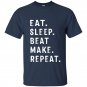 Eat sleep beat repeat make beat maker music producer t-shirt