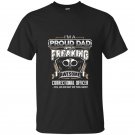 Father day gift proud dad of correctional officer t-shirt